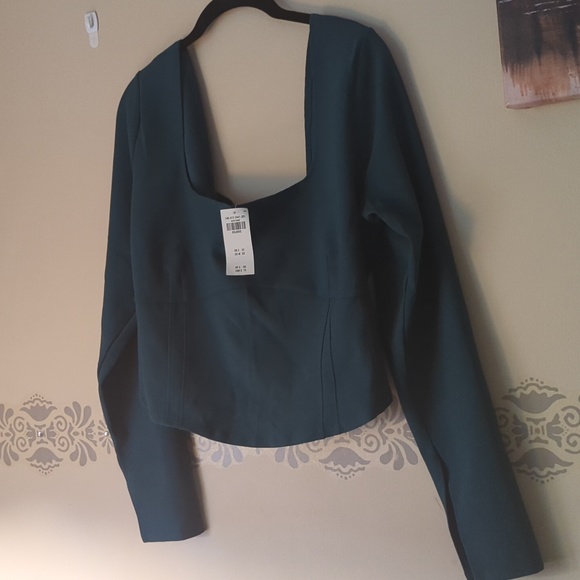 Abercrombie & Fitch Tops - NWT Abercrombie and Fitch Women's Long-Sleeve Corset Scoopneck Top